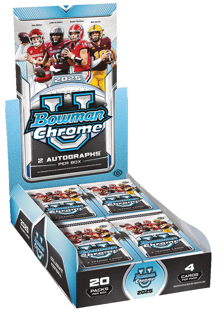 2025 Bowman Chrome University Football Jumbo Hobby Box