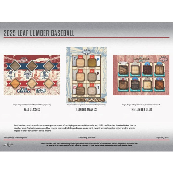 2025 Leaf Lumber Baseball Hobby Box
