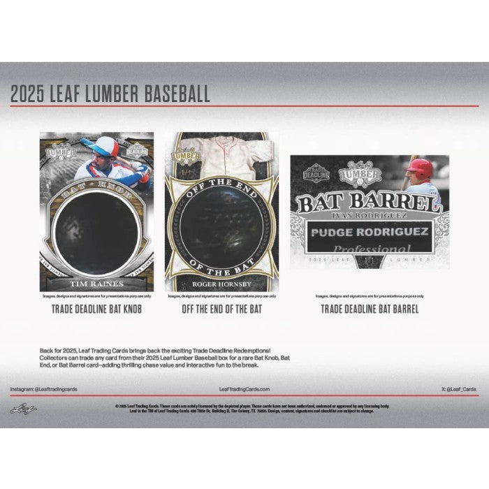 2025 Leaf Lumber Baseball Hobby Box