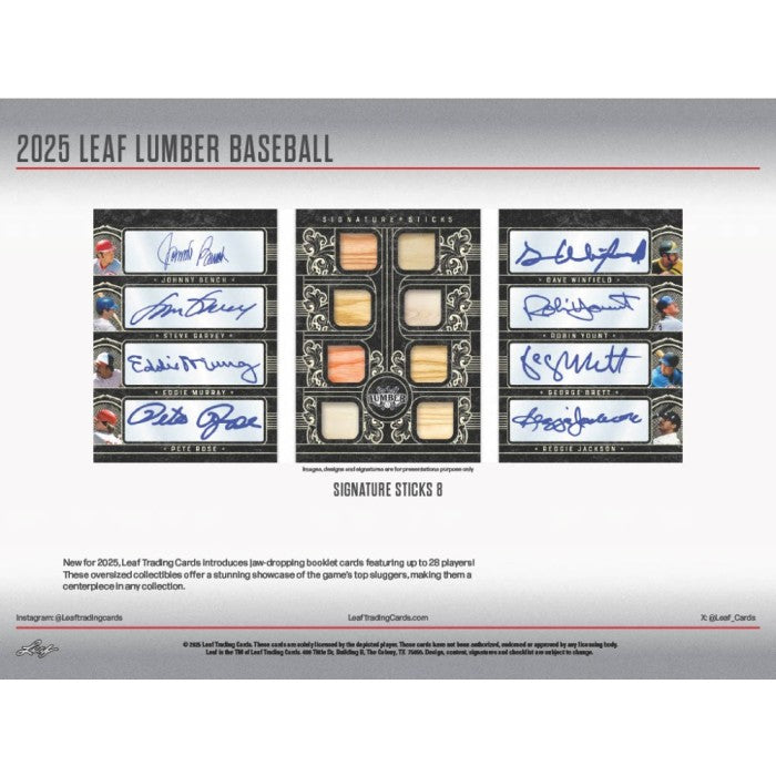 2025 Leaf Lumber Baseball Hobby Box