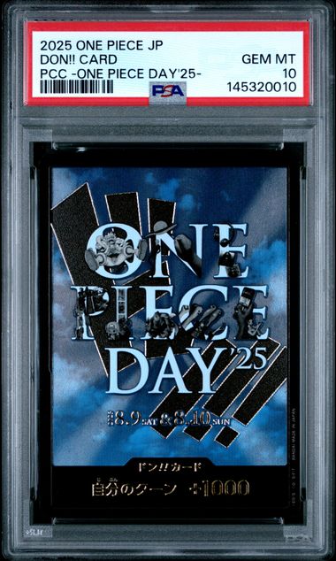 2025 ONE PIECE DAY 25' JAPANESE DON!! CARD PSA 10