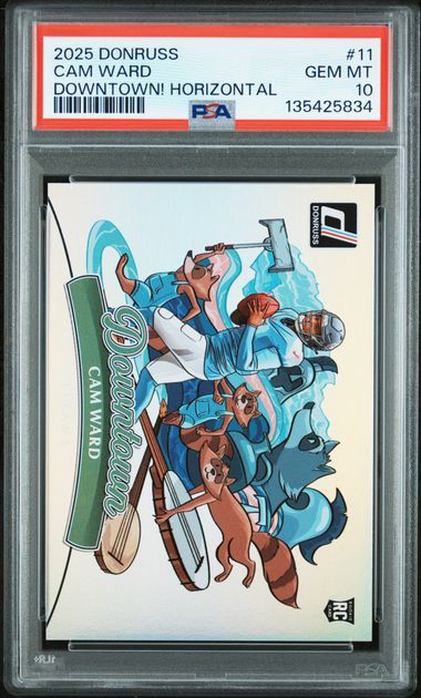 2025 Panini Donruss Downtown #11 Cam Ward PSA 10