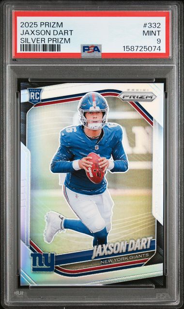 2025 Prizm Jaxson Dart RC Silver Prizm #332 PSA 9