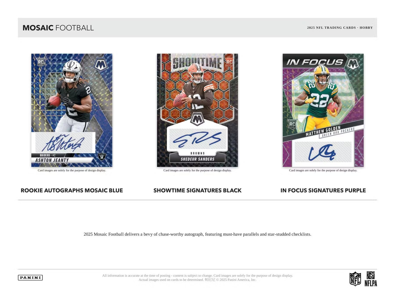 2025 Panini Mosaic Choice Football Hobby Box
