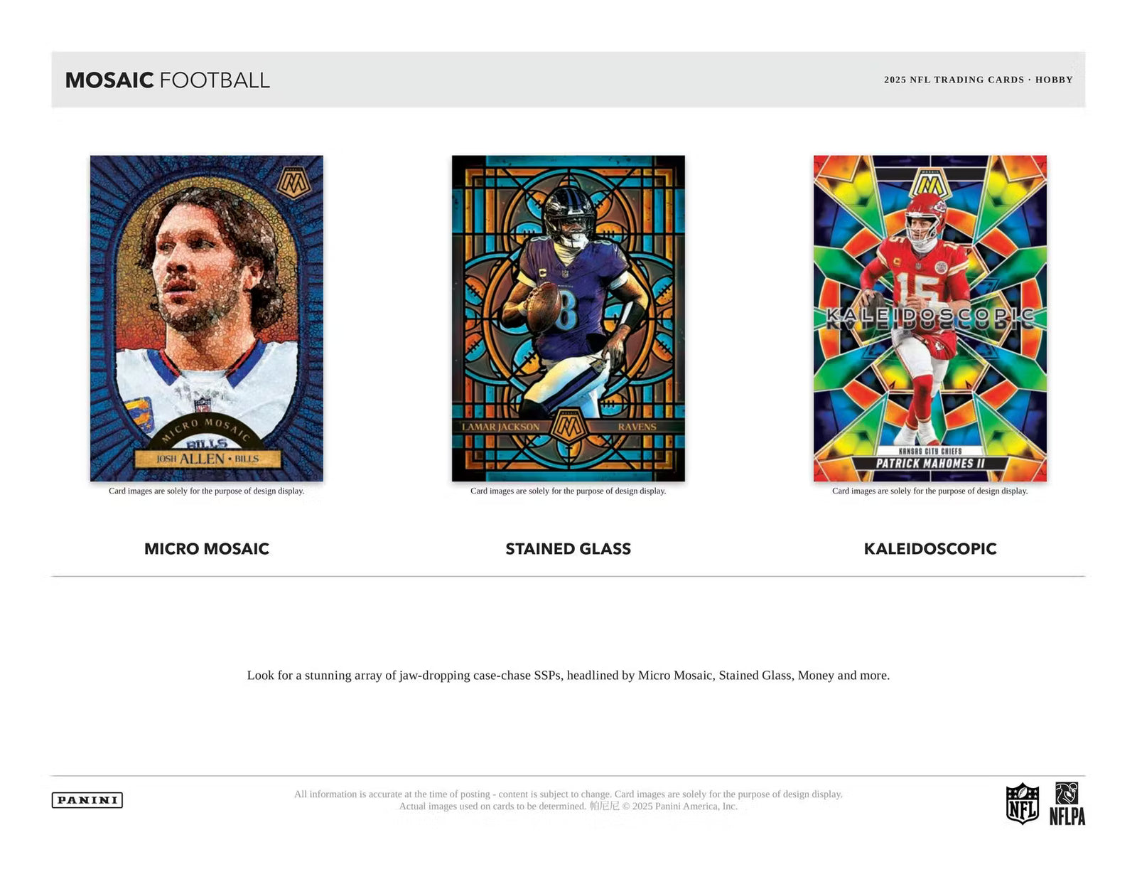2025 Panini Mosaic Choice Football Hobby Box