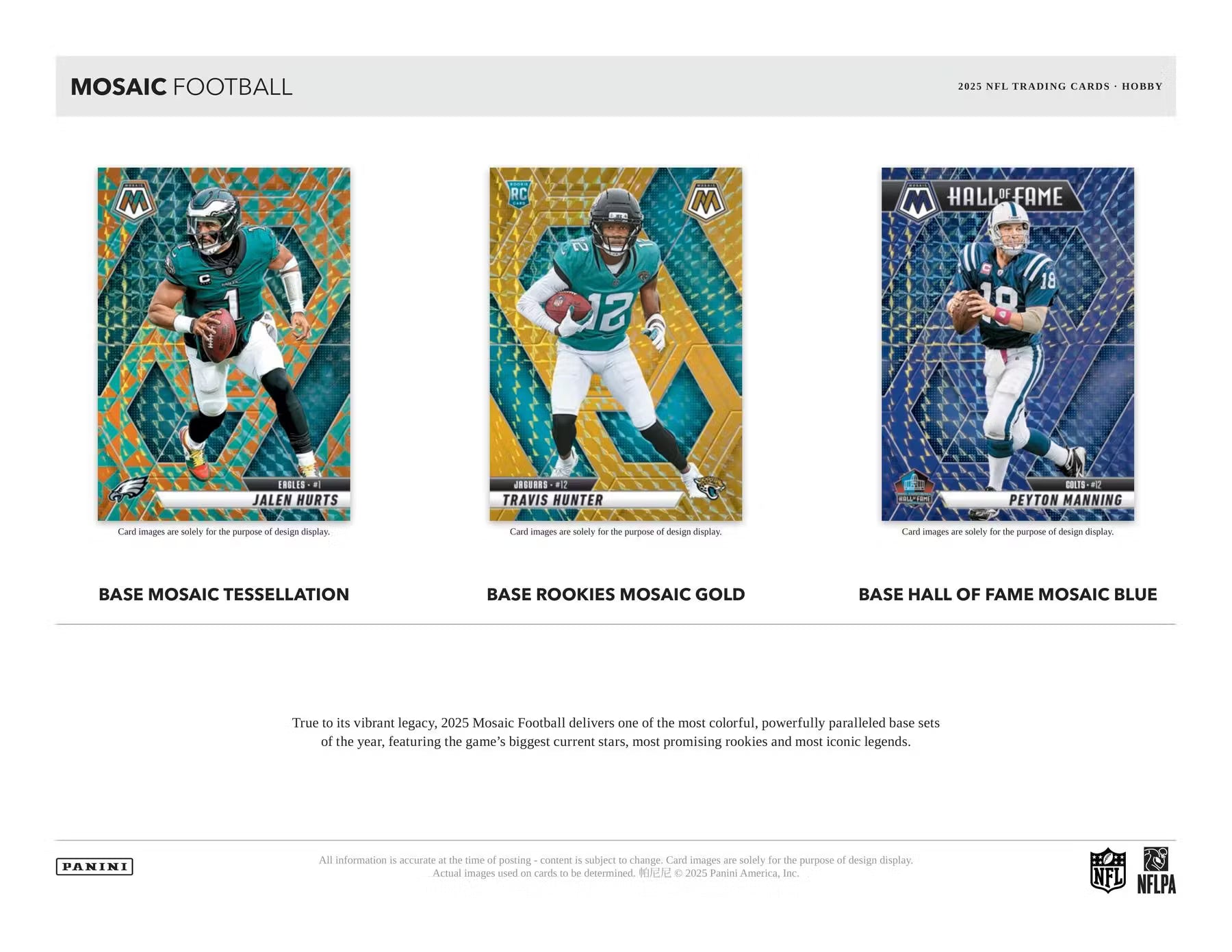 2025 Panini Mosaic Choice Football Hobby Box