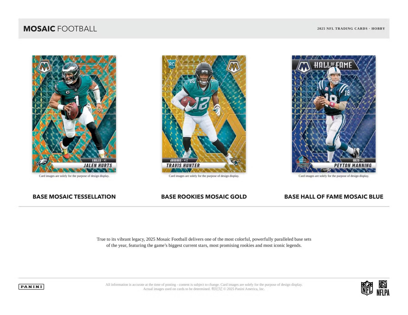 2025 Panini Mosaic Choice Football Hobby Box