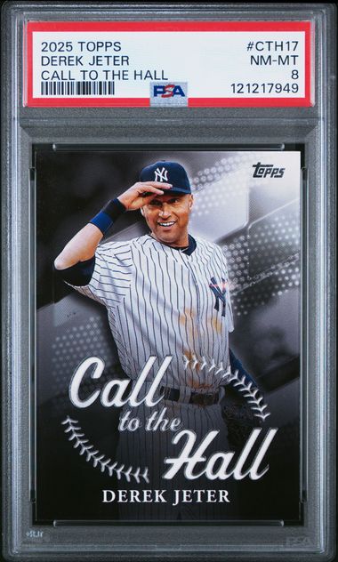 2025 Topps Derek Jeter Call to the Hall PSA 8