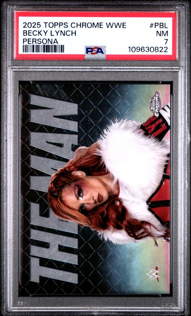 2025 Topps Chrome WWE Becky Lynch Persona #PBL PSA 7