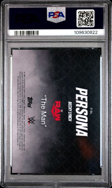 2025 Topps Chrome WWE Becky Lynch Persona #PBL PSA 7
