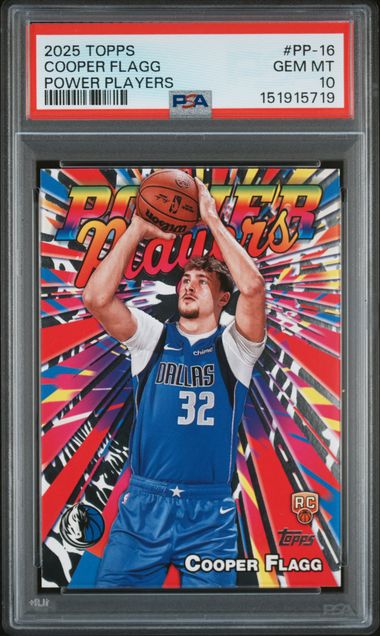 2025 TOPPS COOPER FLAGG POWER PLAYERS #PP-16 PSA 10