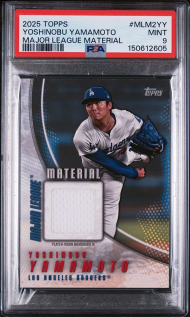 2025 Topps Series 2 Yoshinobu Yamamoto Major League Material PSA 9