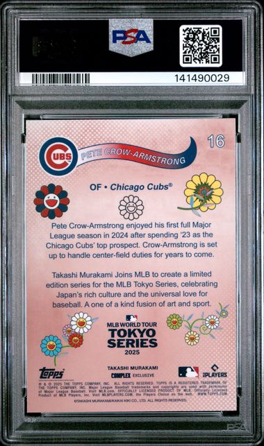 2025 Topps Murakami Pete Crow-Armstrong Tokyo Series PSA 9