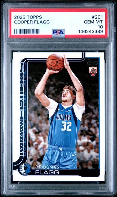 2025 TOPPS #201 COOPER FLAGG PSA 10