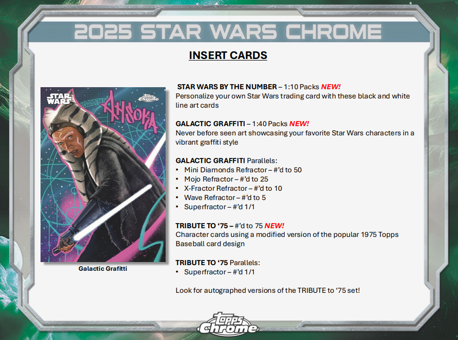 2025 Topps Chrome Star Wars Hobby Box