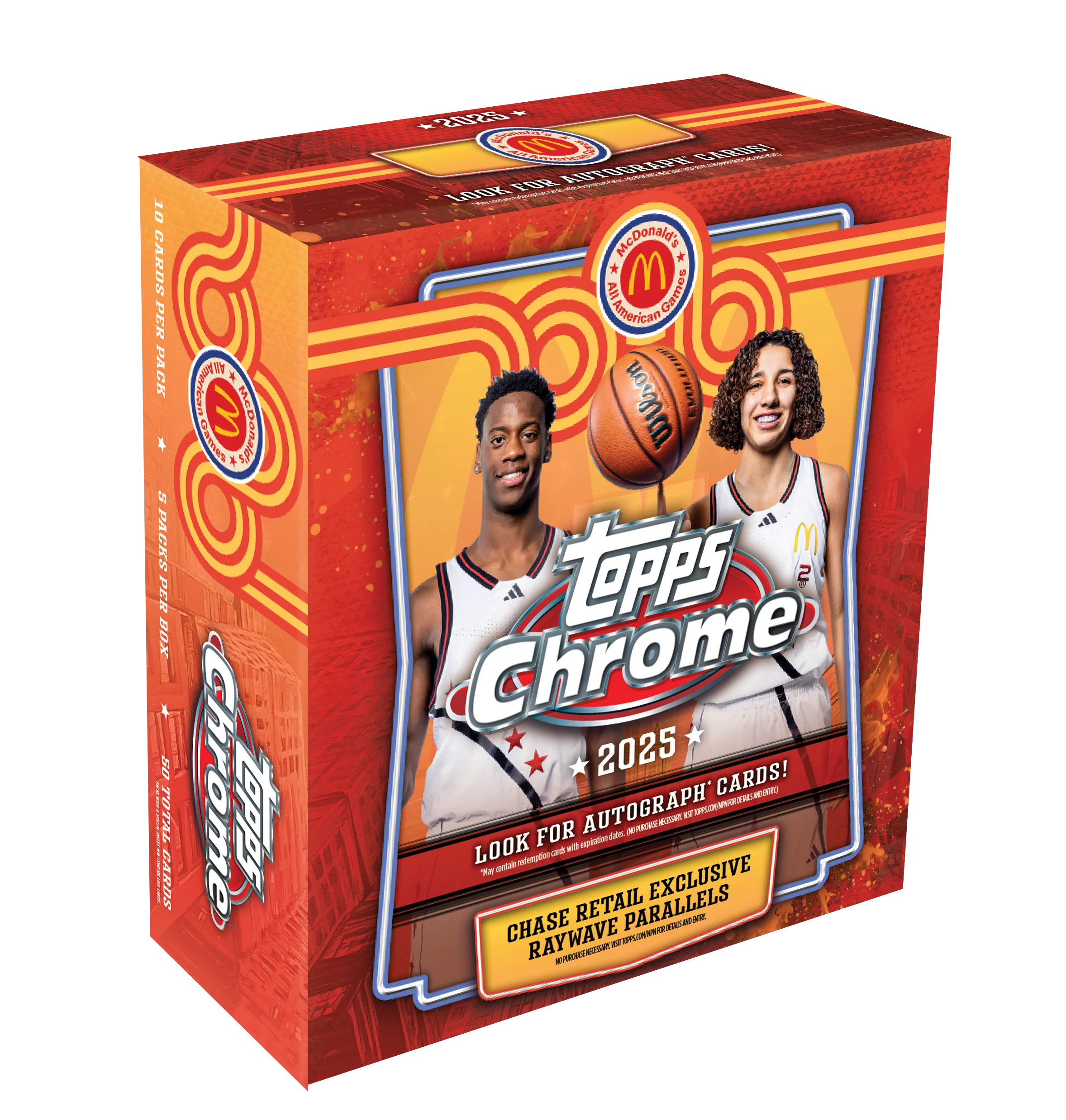 2025 McDonalds All American Basketball Chrome Mega Box