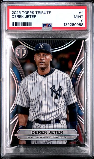 2025 Topps Tribute Derek Jeter PSA 9
