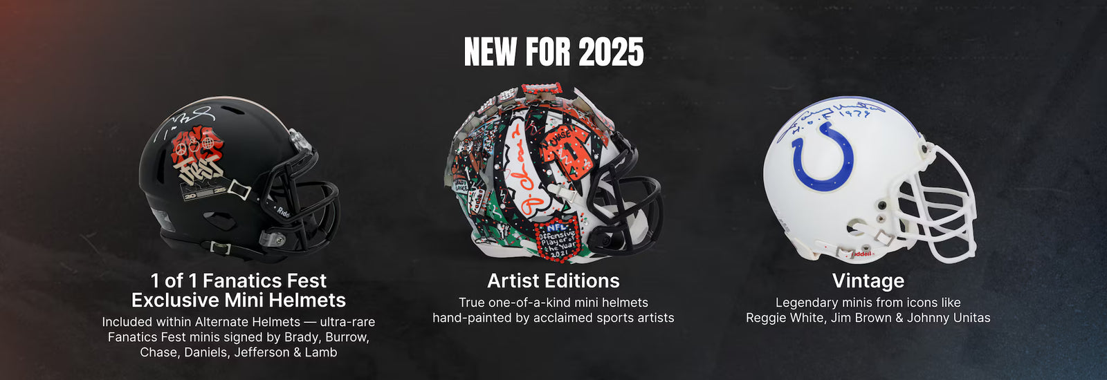 2025 Fanatics Under Wraps NFL Mini Helmet