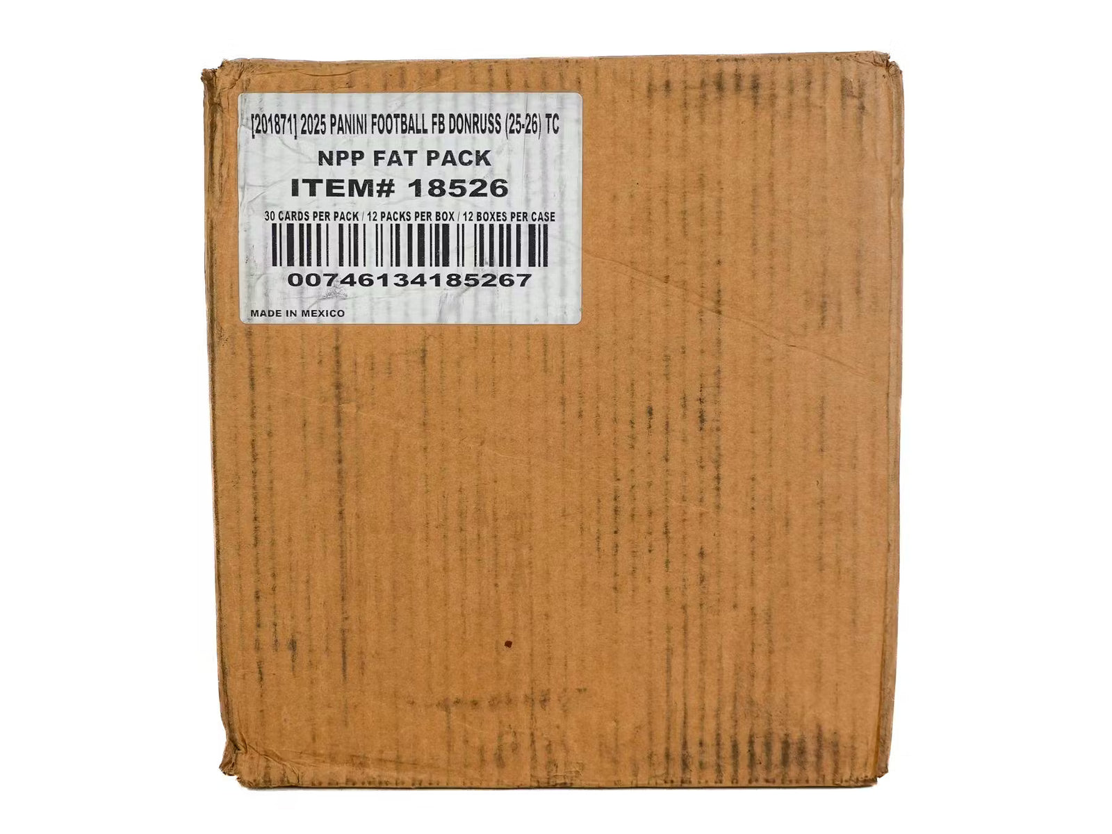 2025 Panini Donruss Football Fat Pack Cello Box (Case of 12)