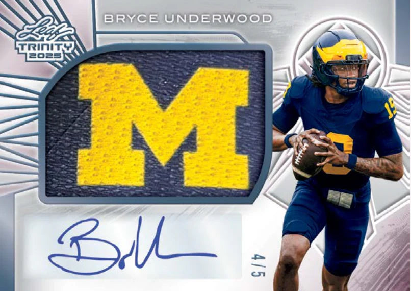 2025 Leaf Trinity Football Jumbo Hobby Box