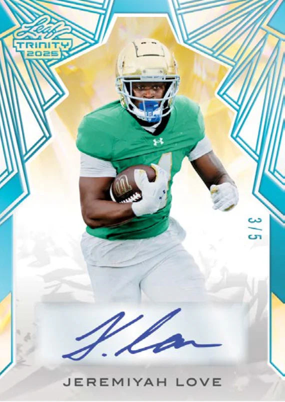 2025 Leaf Trinity Football Jumbo Hobby Box