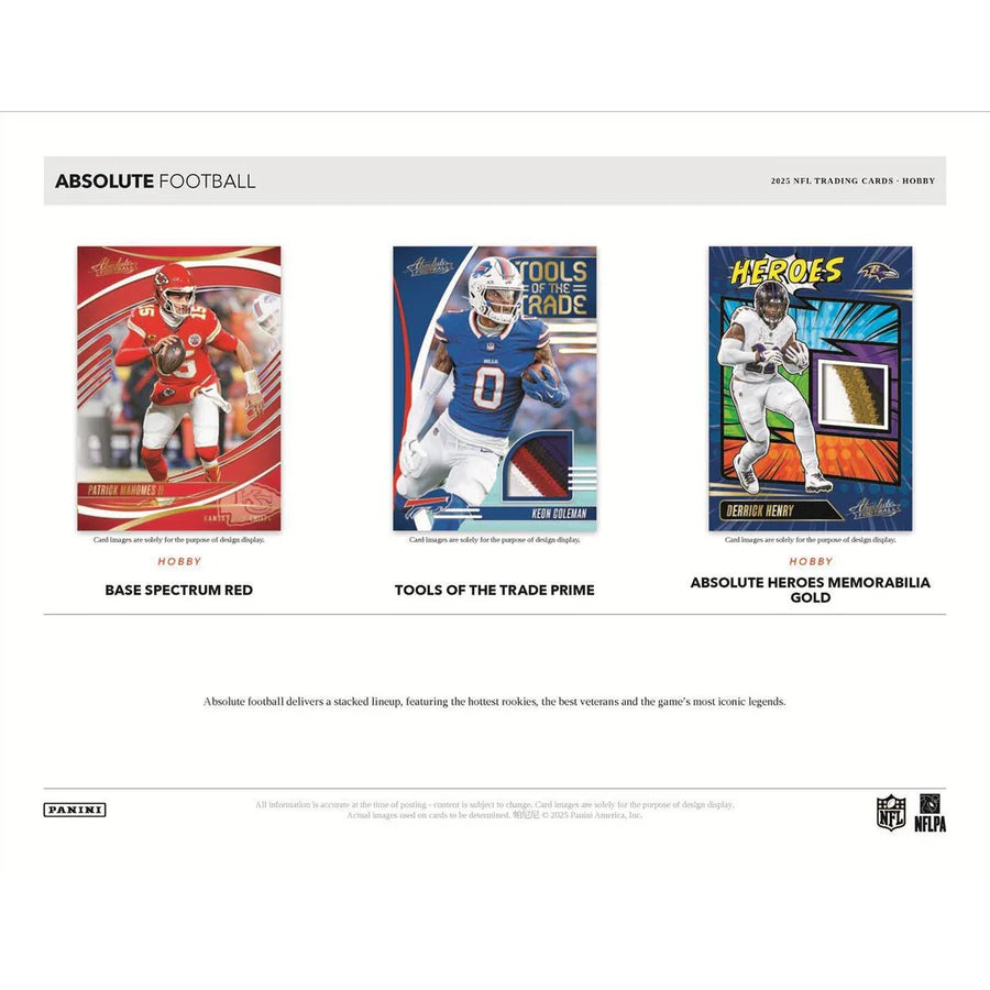 2025 Panini Absolute NFL Football Hobby Box