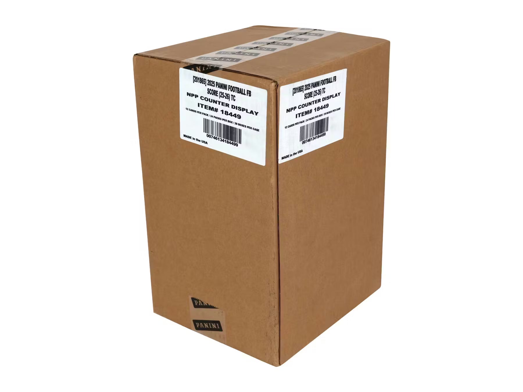 2025 Panini Score Football Retail (20-Box Case)