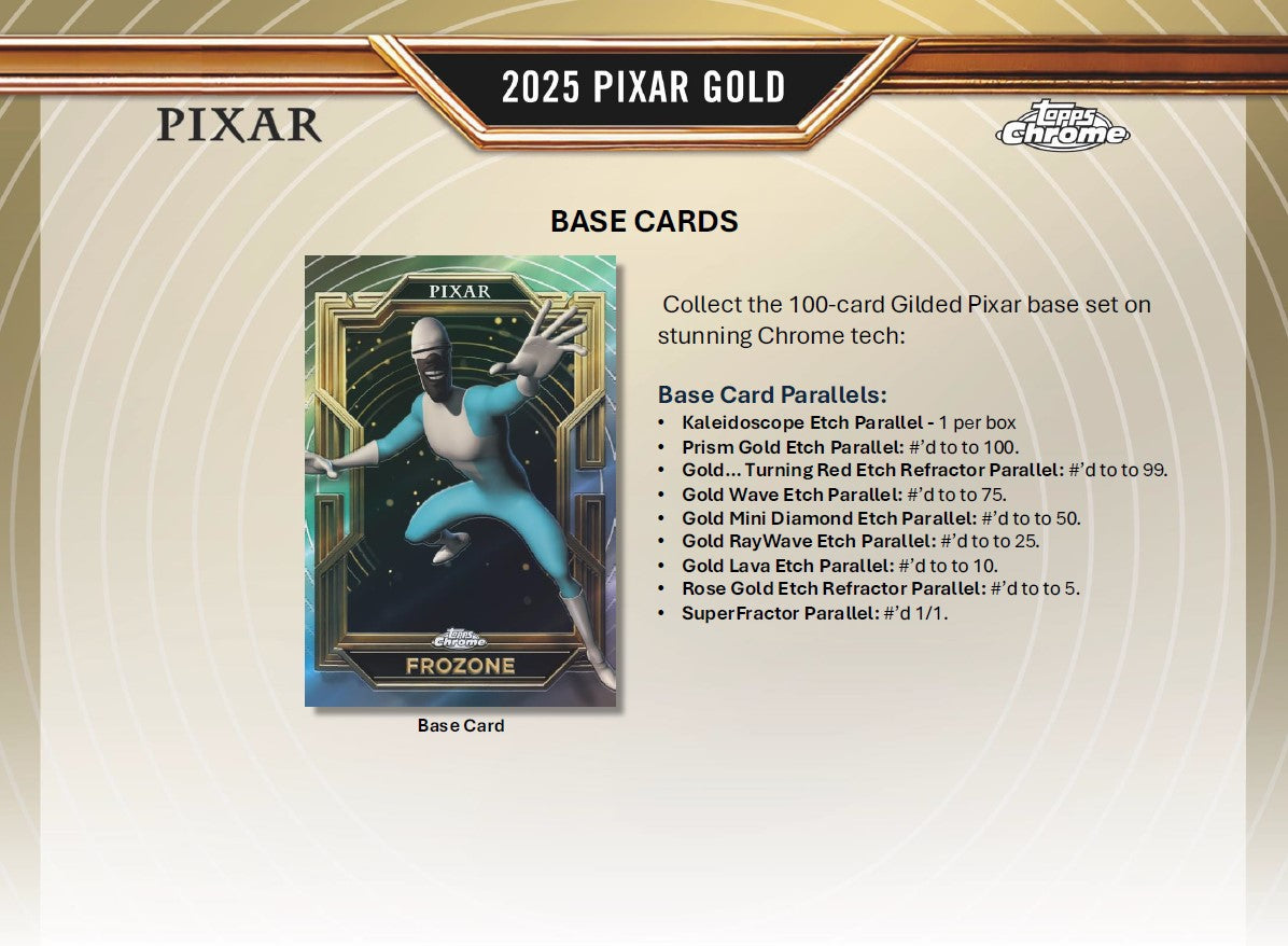 2025 Topps Disney Pixar Gold Hobby Box