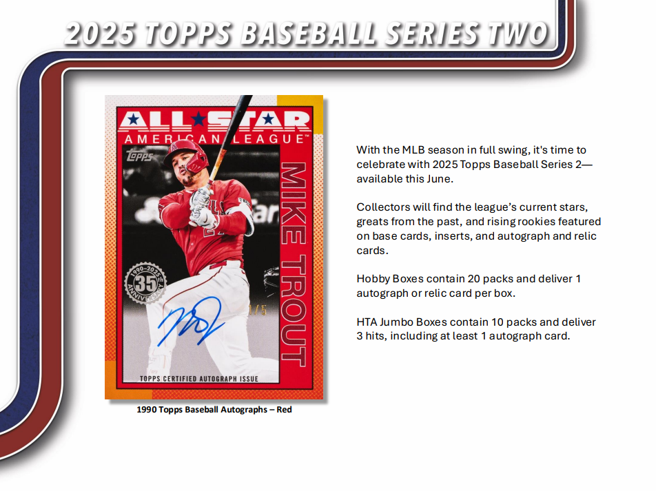 2025 Topps Baseball Series 2 Blaster Box