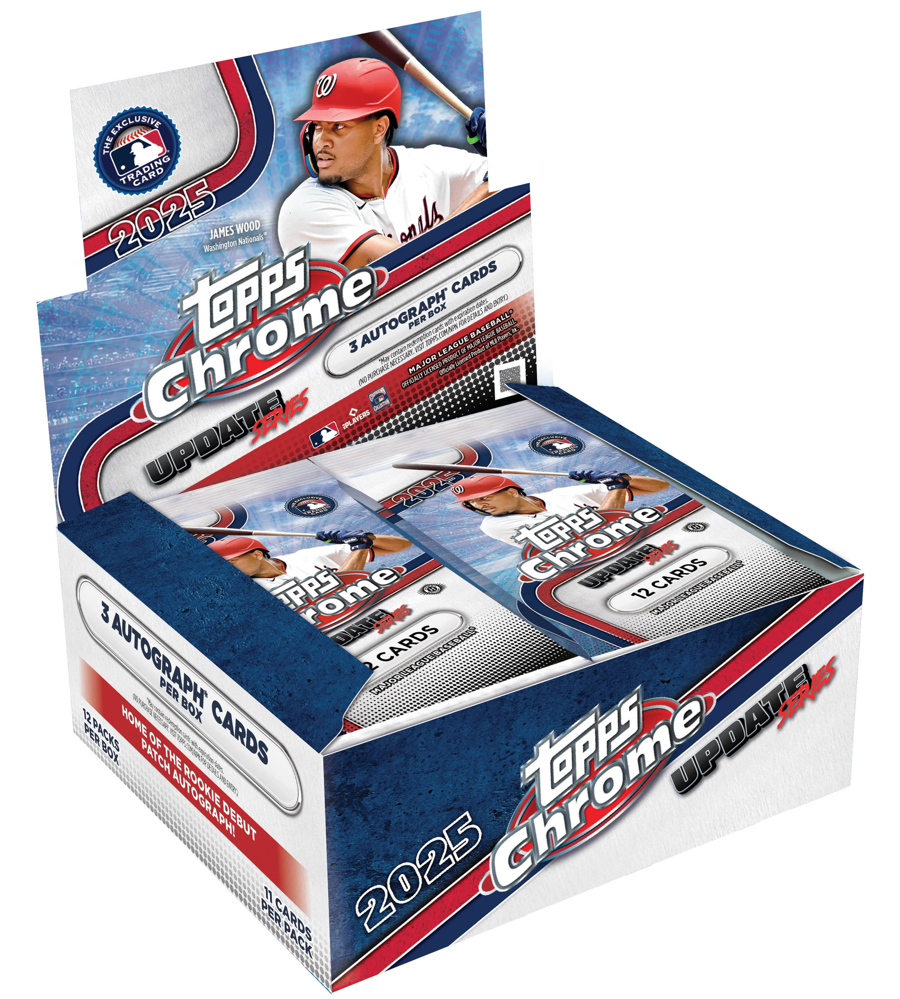 2025 Topps Chrome Baseball Update Series Jumbo Hobby Box