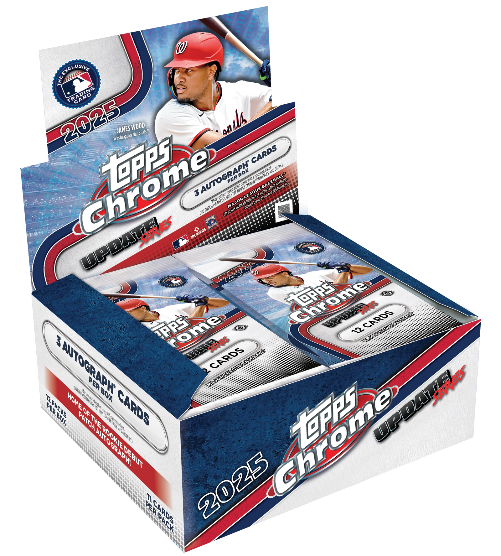 2025 Topps Chrome Baseball Update Series Jumbo Hobby Box