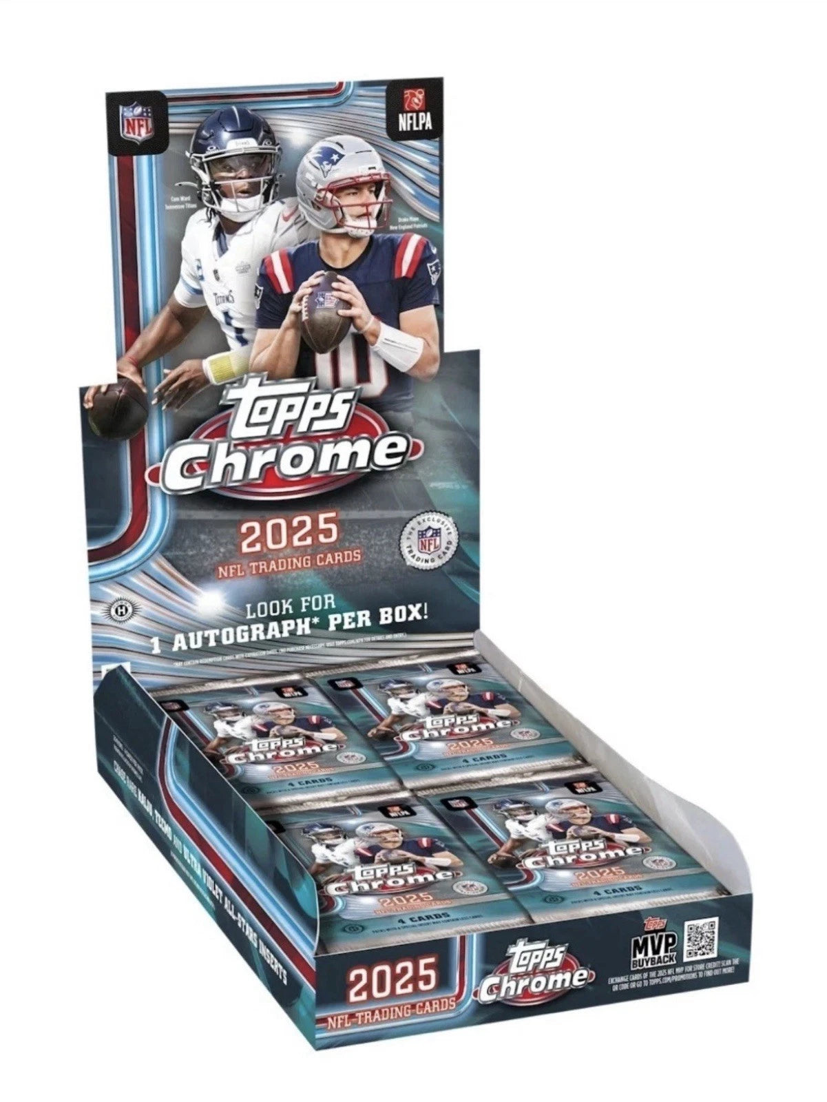 2025 Topps Chrome Football Hobby Box