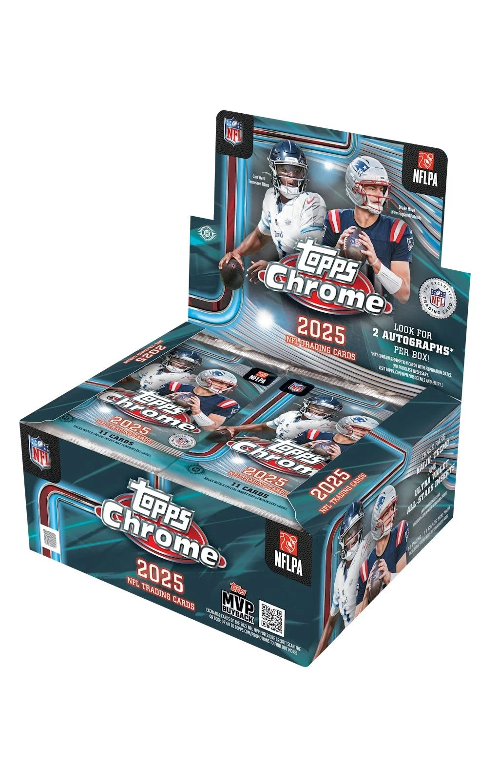2025 Topps Chrome Football Hobby Jumbo Box