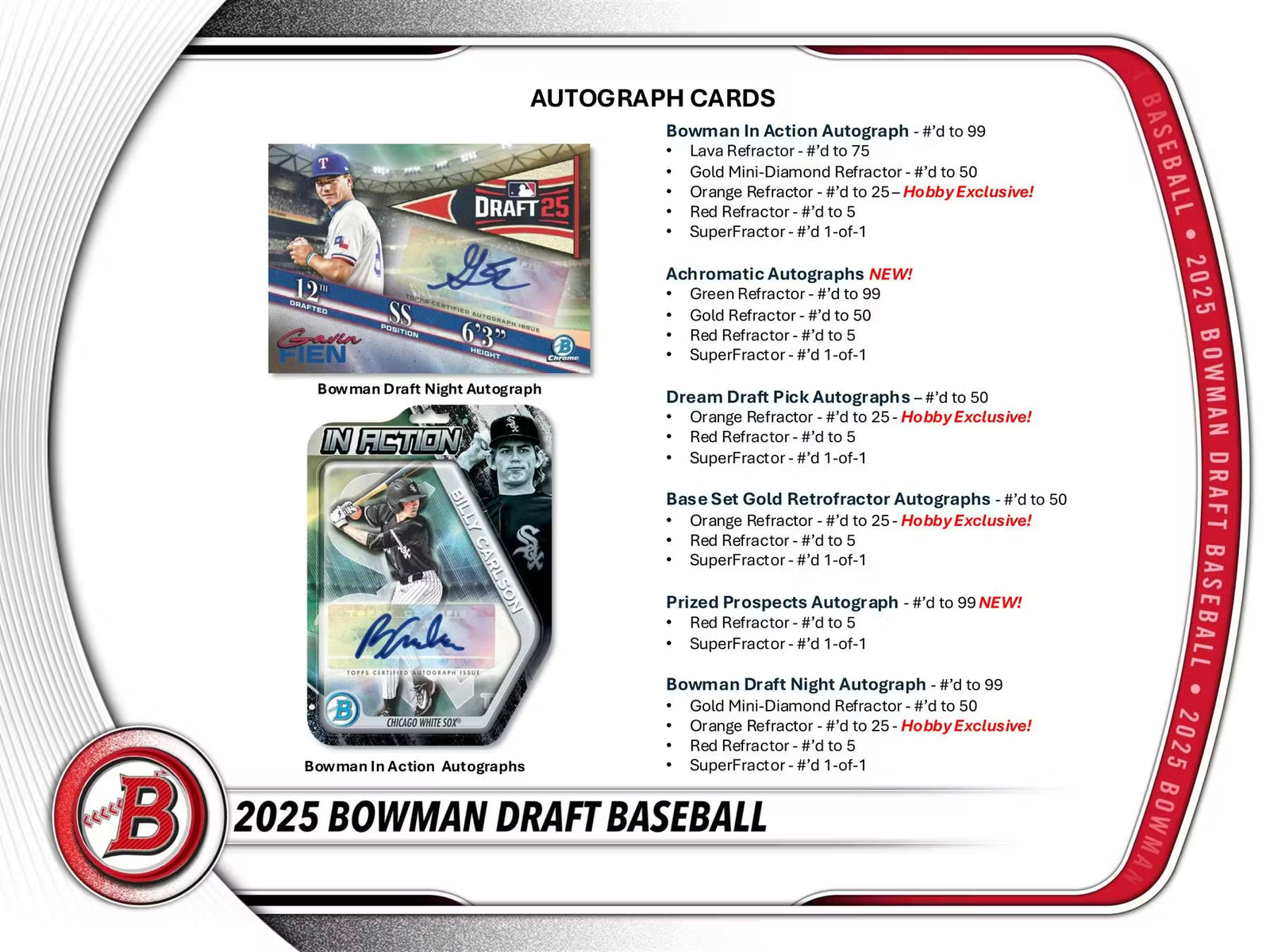 2025 Bowman Draft Baseball Hobby Box