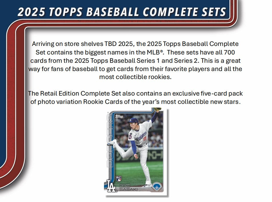 2025 Topps Baseball Series 1 & 2 Complete Set