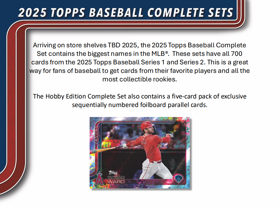 2025 Topps Baseball Series 1 & 2 Complete Set (Hobby Edition)