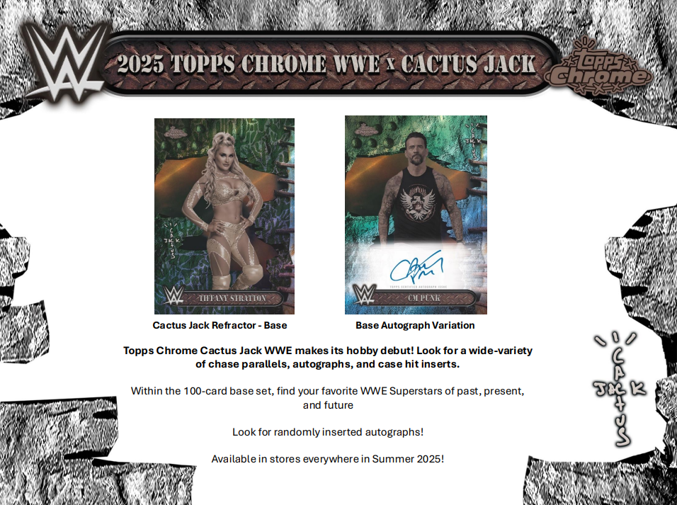 2025 Topps Chrome WWE Cactus Jack Hobby Box