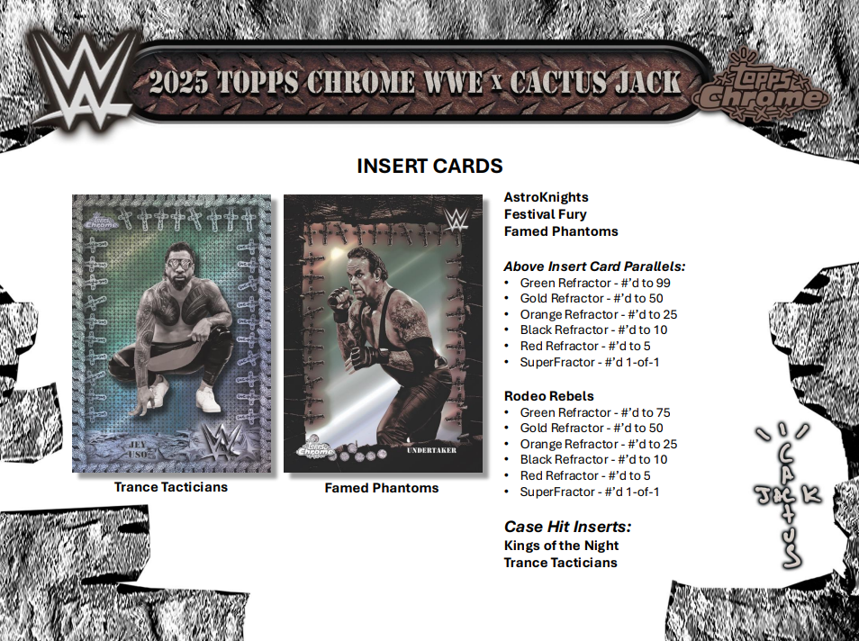 2025 Topps Chrome WWE Cactus Jack Hobby Box