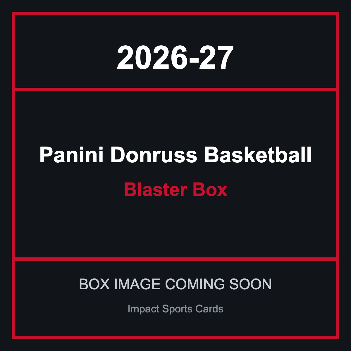 2026-27 Panini Donruss Basketball Blaster Box - image coming soon