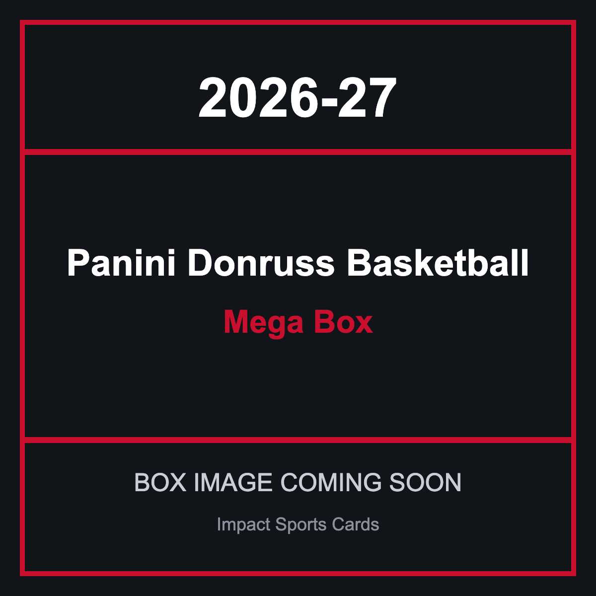 2026-27 Panini Donruss Basketball Mega Box - image coming soon
