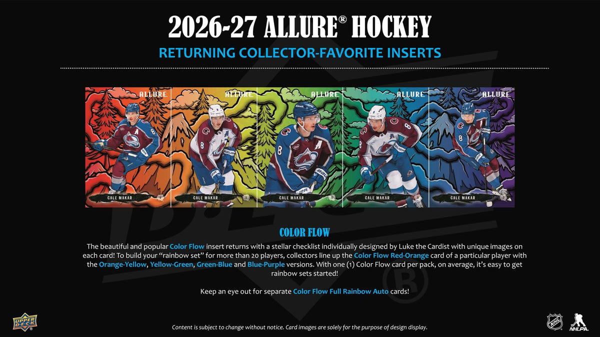 2026-27 Upper Deck Allure Hockey Blaster Sell Sheet 3