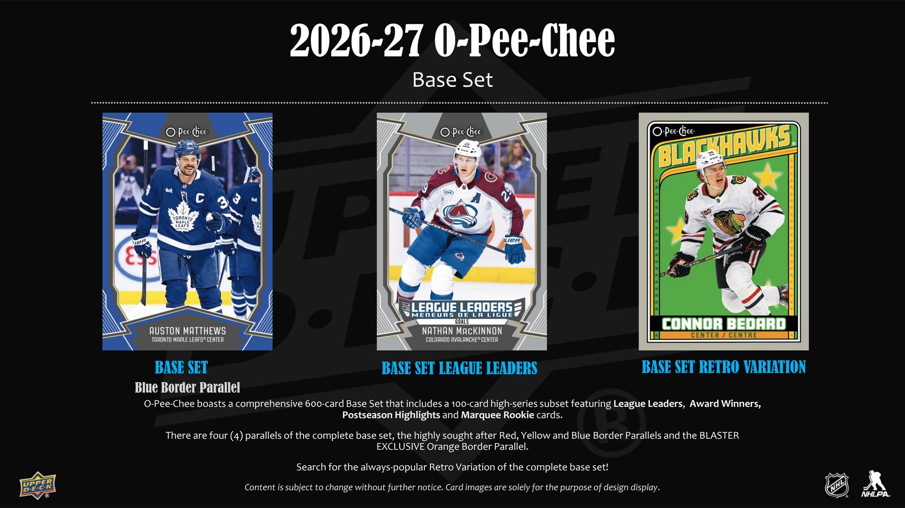 2026-27 Upper Deck O-Pee-Chee Hockey Retail Sell Sheet 2