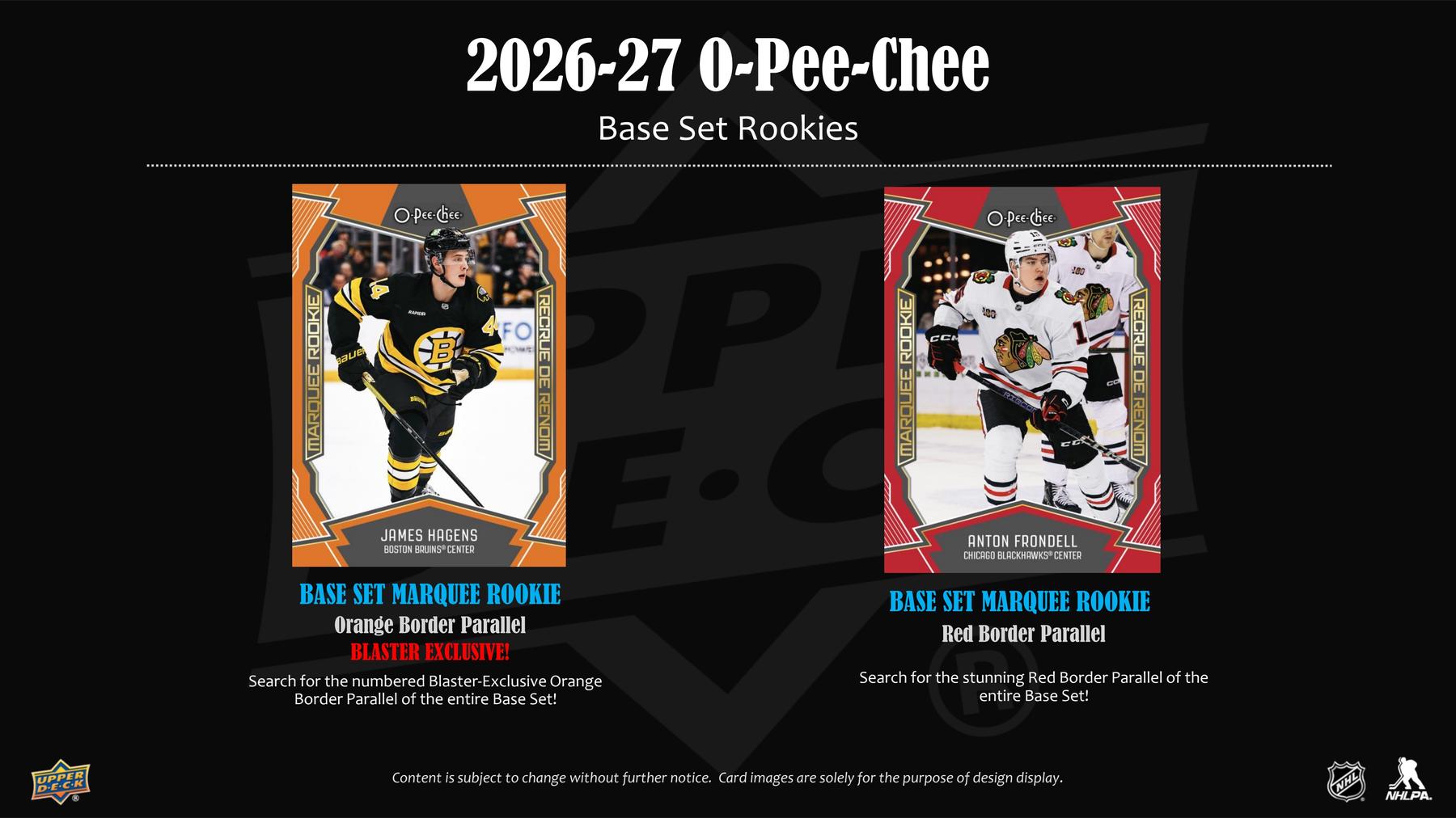 2026-27 Upper Deck O-Pee-Chee Hockey Retail Sell Sheet 3