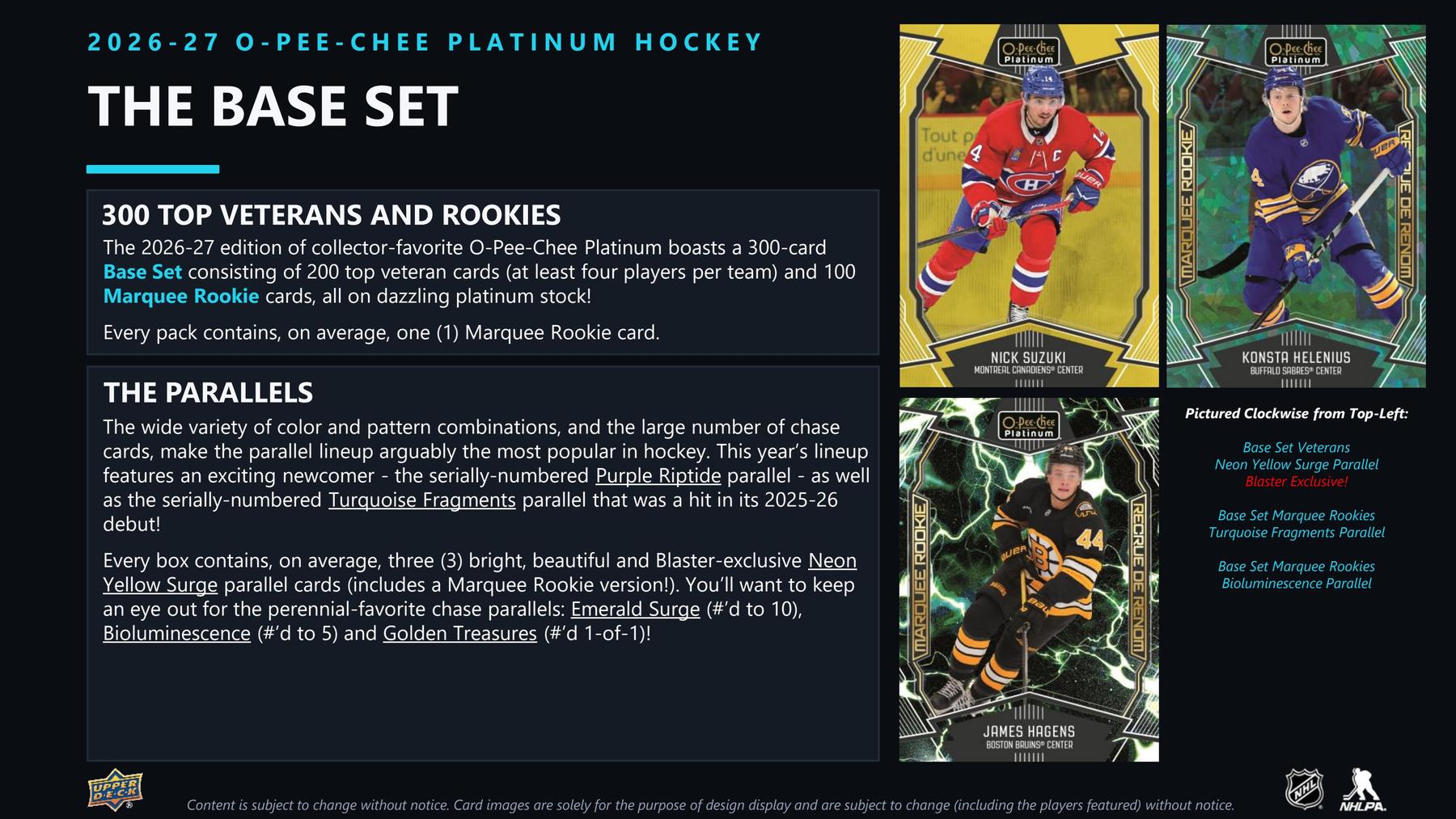 2026-27 Upper Deck O-Pee-Chee Platinum Hockey Blaster Sell Sheet 3