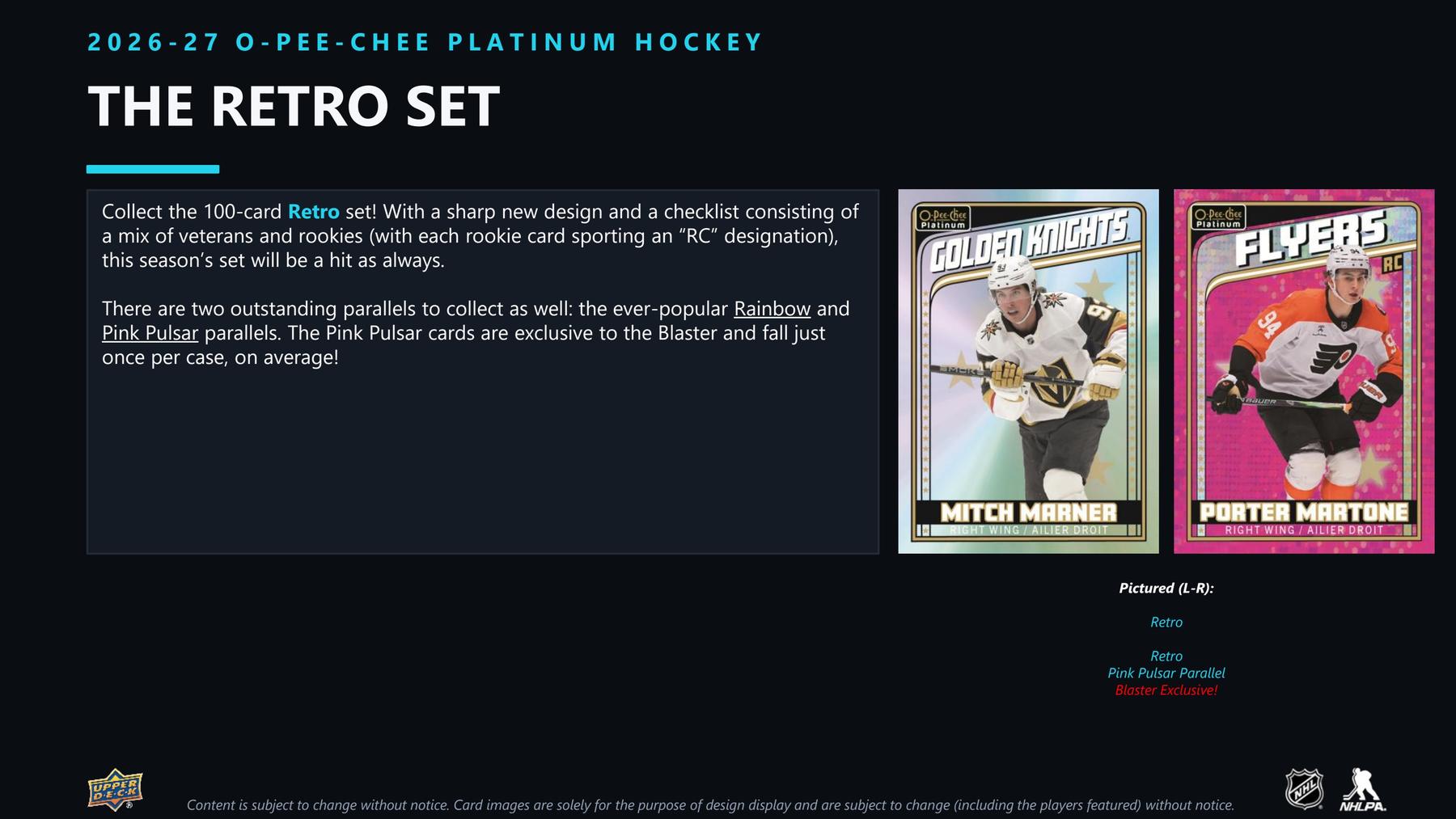 2026-27 Upper Deck O-Pee-Chee Platinum Hockey Blaster Sell Sheet 5