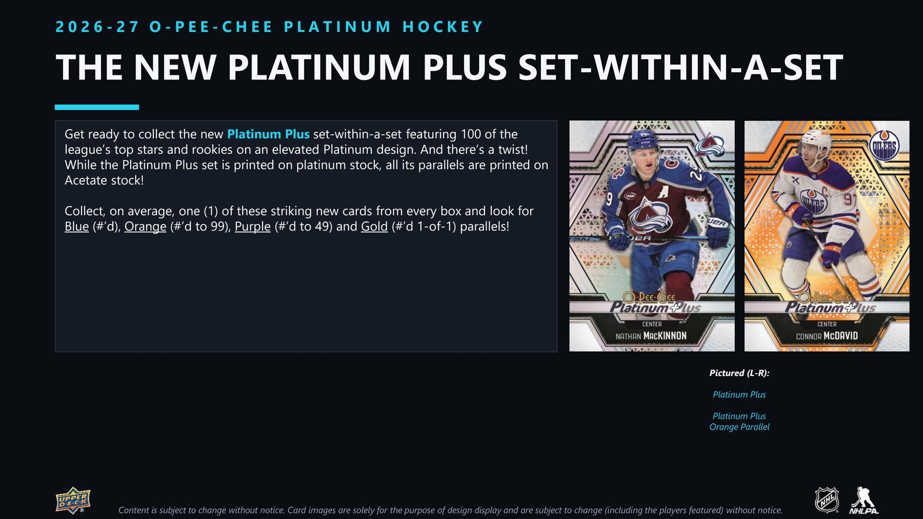 2026-27 Upper Deck O-Pee-Chee Platinum Hockey Blaster Sell Sheet 6