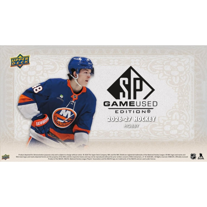 2026-27 Upper Deck SP Game Used Hockey Hobby Box (POS)
