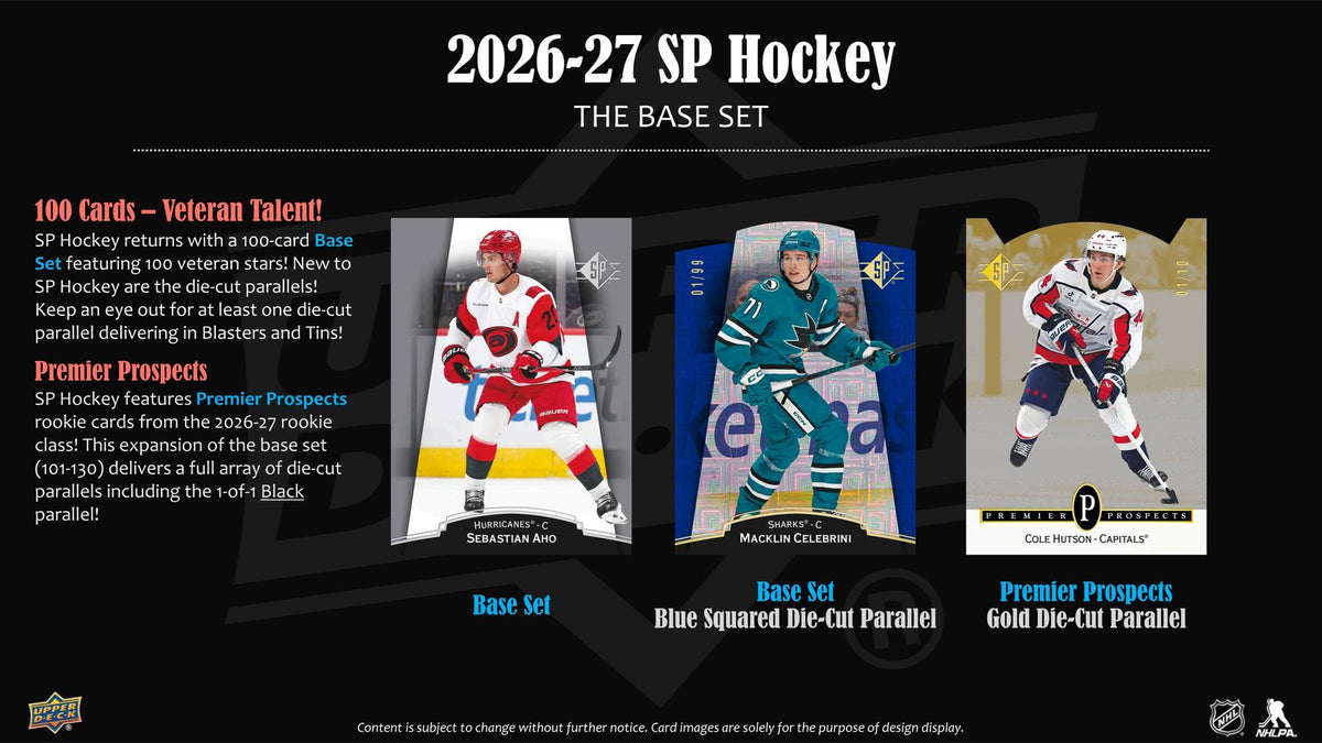 2026-27 Upper Deck SP Hockey Retail Sell Sheet 3