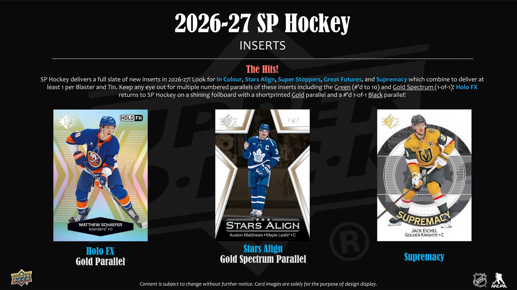 2026-27 Upper Deck SP Hockey Retail Sell Sheet 4