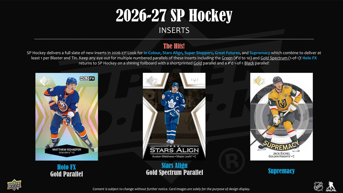2026-27 Upper Deck SP Hockey Retail Sell Sheet 4